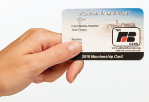 The Oklahoma Farm Bureau membership card